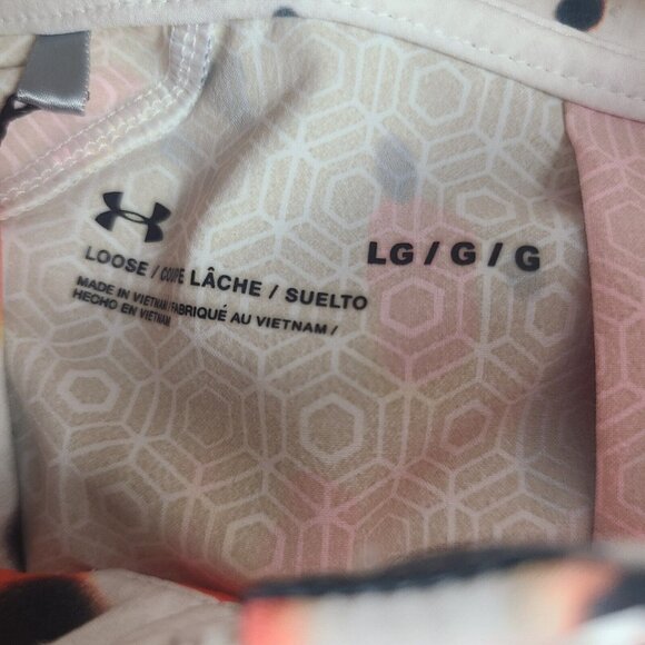 Women's UA RECOVER Woven Upstream Camo Jacket Size Large Orange White‎ Black NWT - Picture 5 of 11